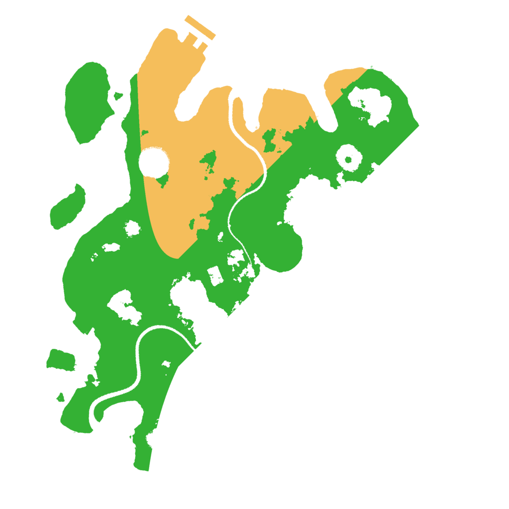 Biome Rust Map: Procedural Map, Size: 3000, Seed: 262204752