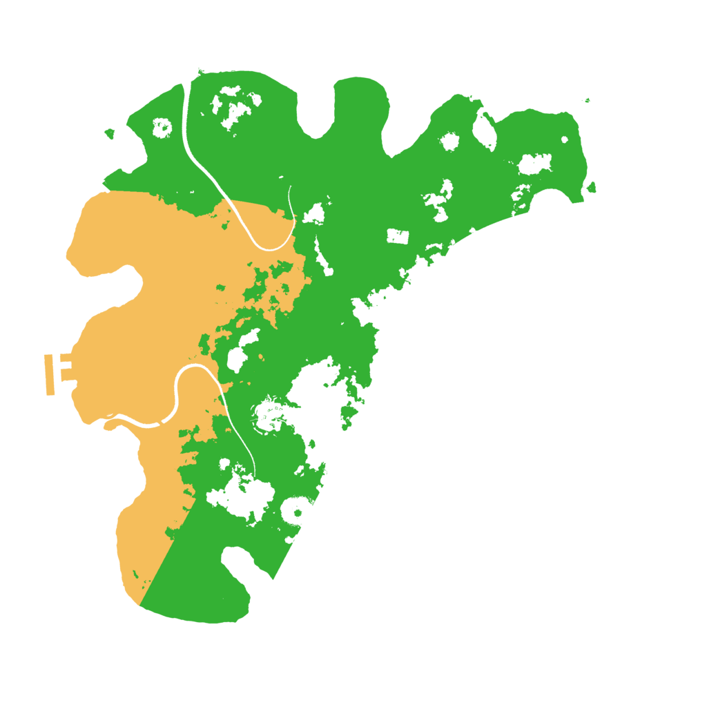 Biome Rust Map: Procedural Map, Size: 3500, Seed: 55438