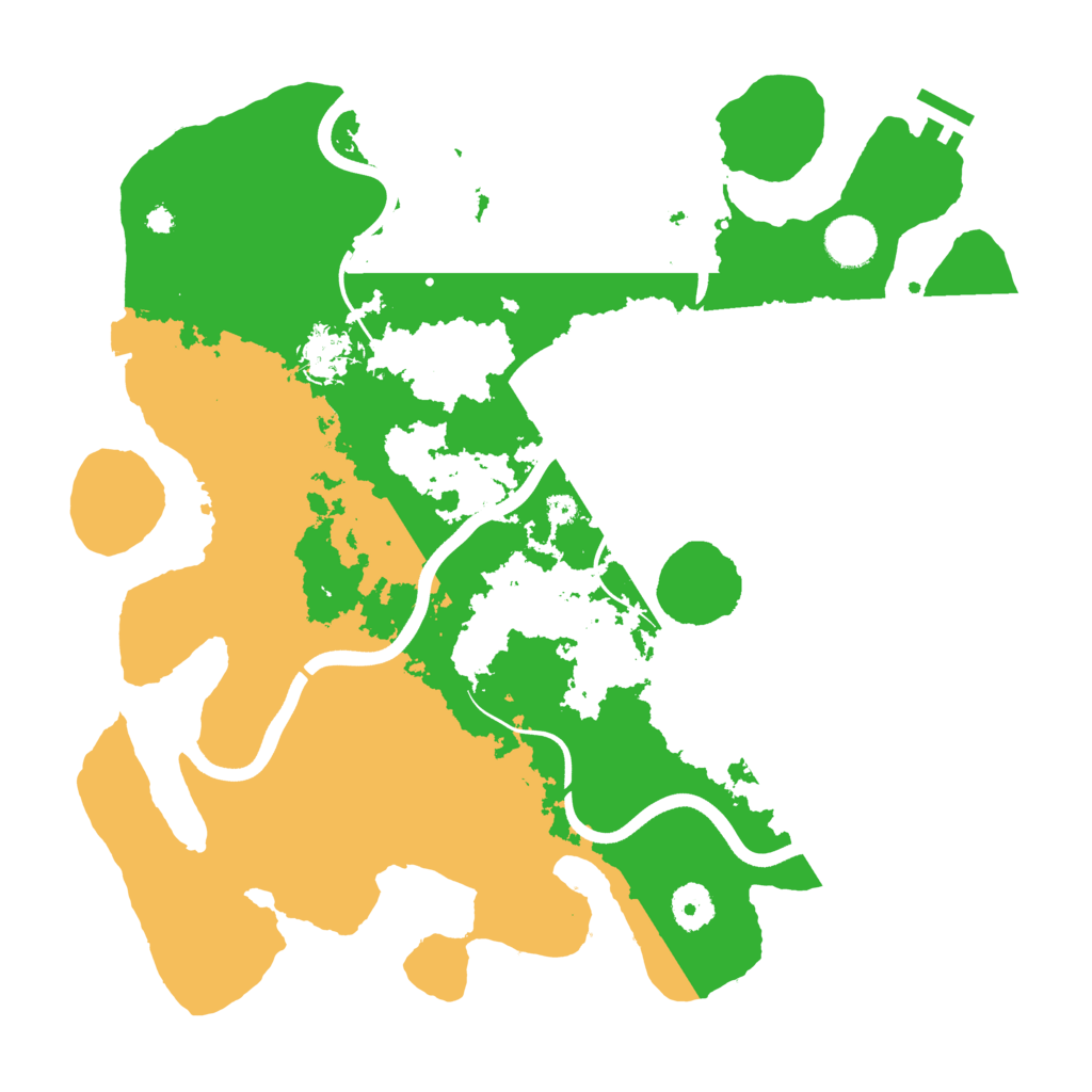 Biome Rust Map: Procedural Map, Size: 3700, Seed: 718897247