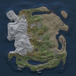 Thumbnail Rust Map: Procedural Map, Size: 3500, Seed: 791224021, 15 Monuments