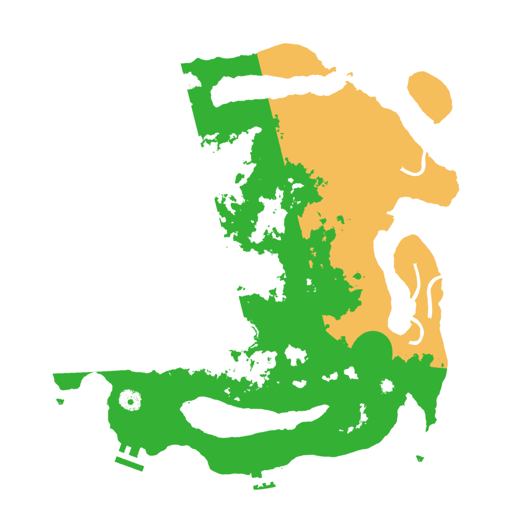 Biome Rust Map: Procedural Map, Size: 3500, Seed: 791224021