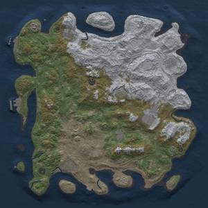 Thumbnail Rust Map: Procedural Map, Size: 4500, Seed: 940281147, 19 Monuments