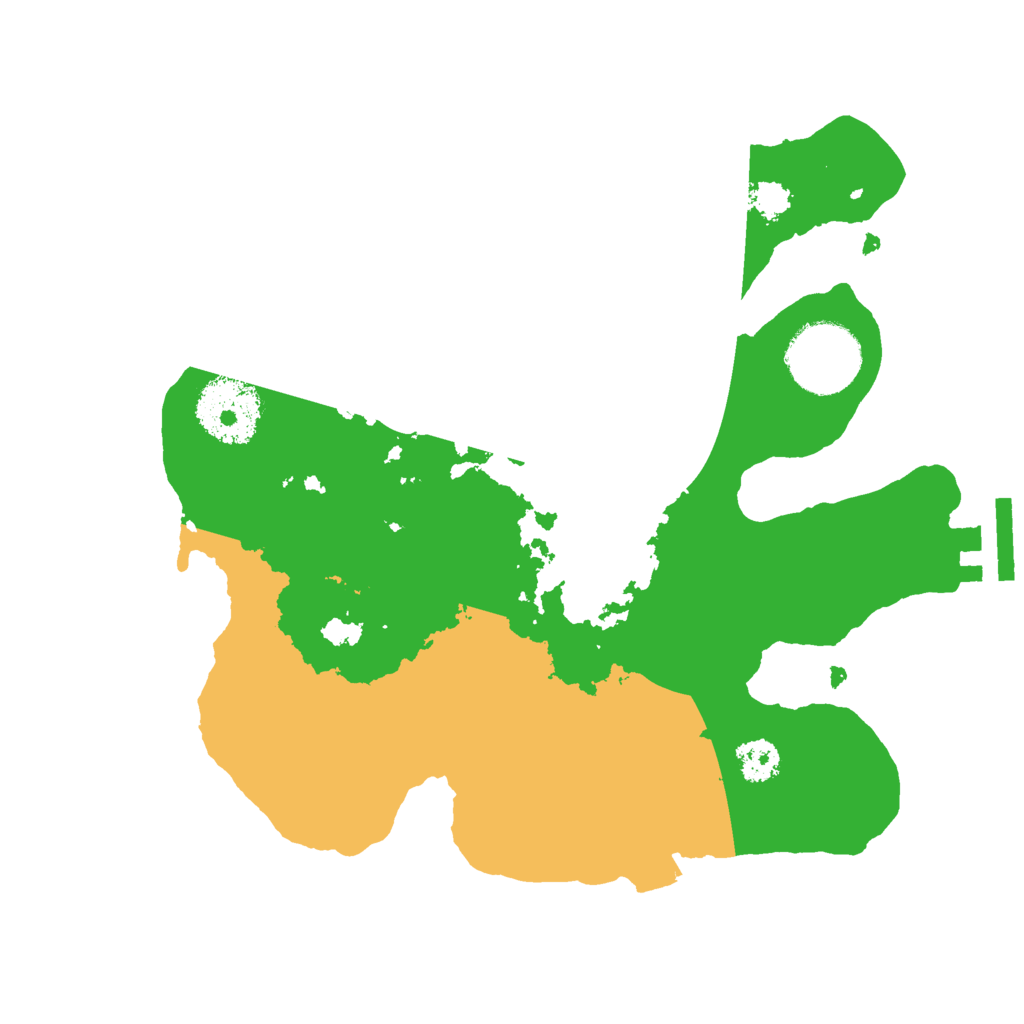 Biome Rust Map: Procedural Map, Size: 2500, Seed: 2147234761