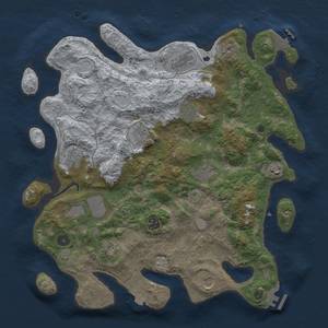 Thumbnail Rust Map: Procedural Map, Size: 4000, Seed: 8884, 19 Monuments