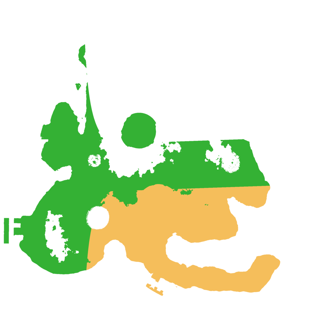 Biome Rust Map: Procedural Map, Size: 2500, Seed: 713556210