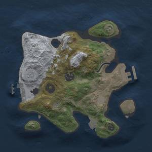 Thumbnail Rust Map: Procedural Map, Size: 2300, Seed: 58295, 8 Monuments