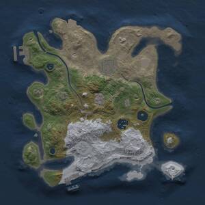 Thumbnail Rust Map: Procedural Map, Size: 2900, Seed: 3902105, 9 Monuments