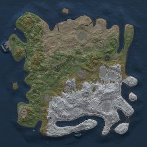 Thumbnail Rust Map: Procedural Map, Size: 4000, Seed: 106548745, 18 Monuments