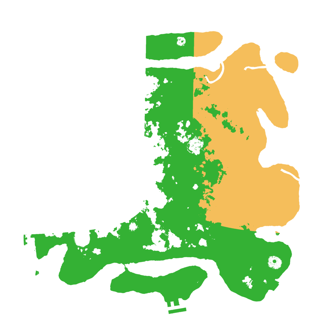 Biome Rust Map: Procedural Map, Size: 3600, Seed: 23108