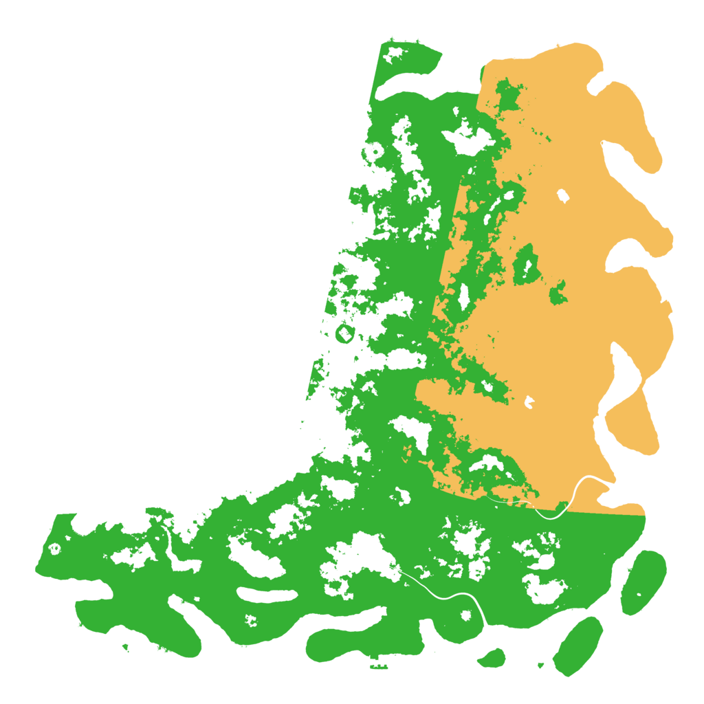 Biome Rust Map: Procedural Map, Size: 6000, Seed: 958429875