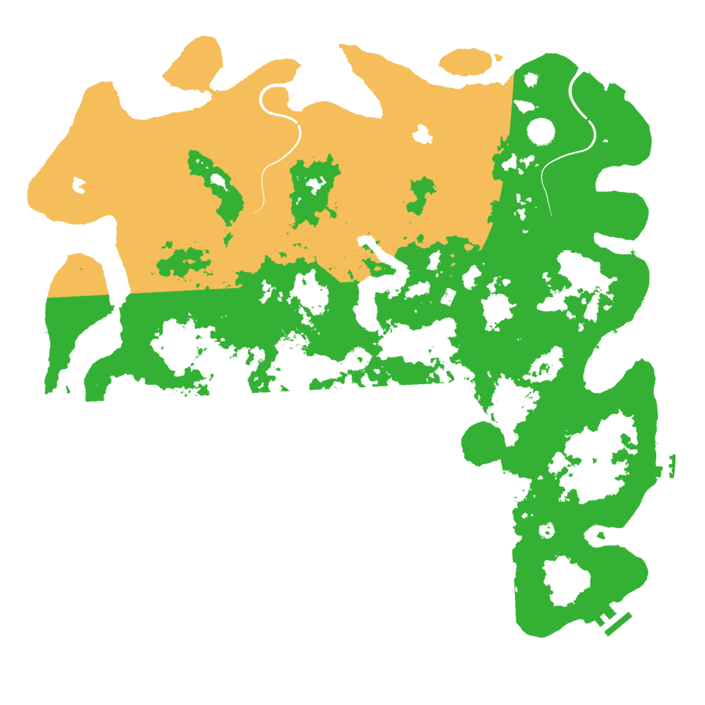 Biome Rust Map: Procedural Map, Size: 4500, Seed: 24503700