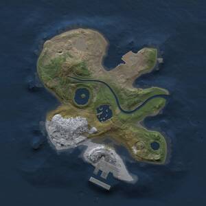 Thumbnail Rust Map: Procedural Map, Size: 1900, Seed: 674798768, 3 Monuments