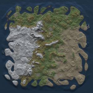 Thumbnail Rust Map: Procedural Map, Size: 5500, Seed: 353274991, 19 Monuments