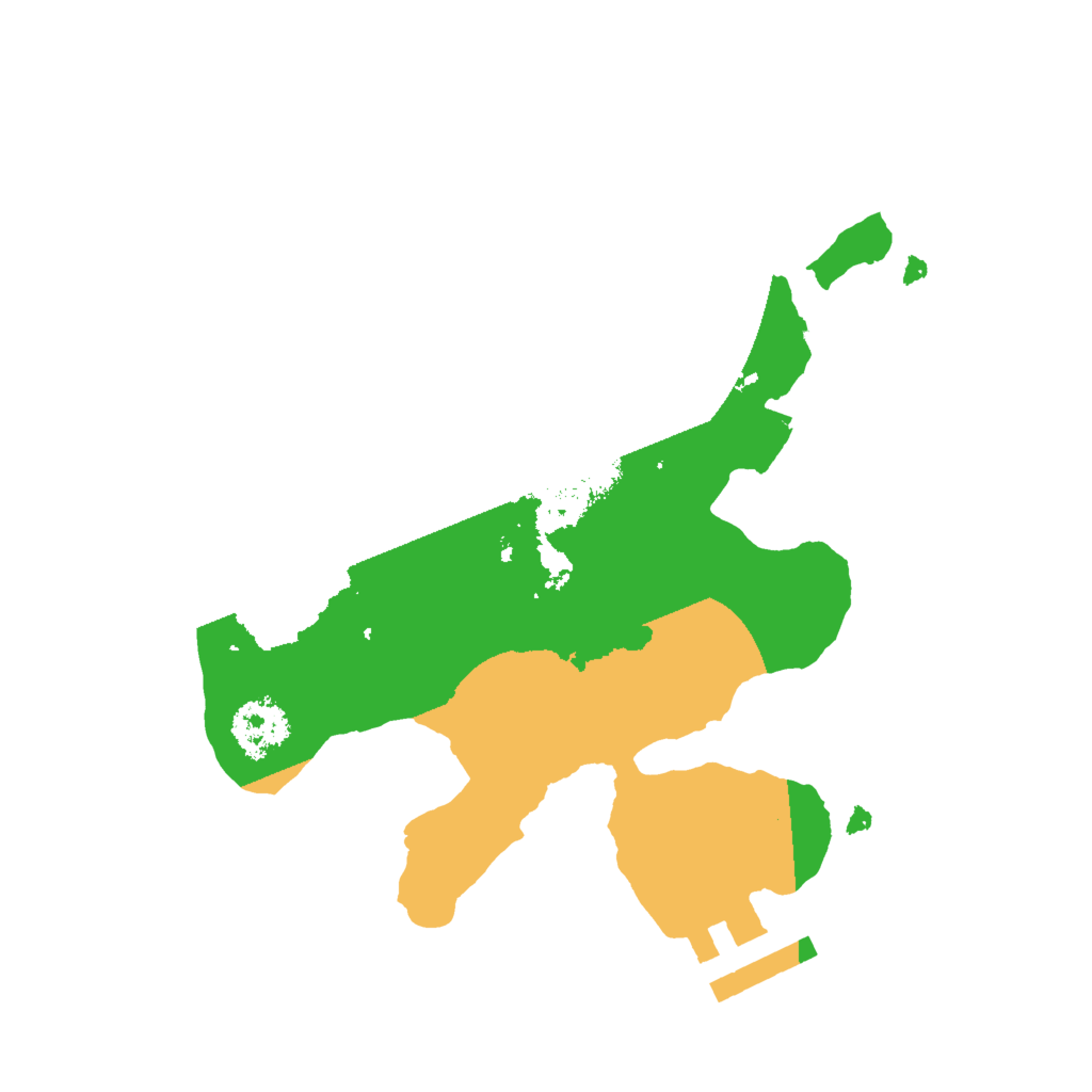 Biome Rust Map: Procedural Map, Size: 2000, Seed: 7198