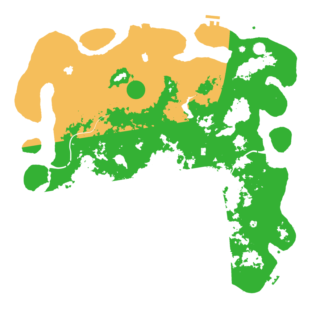 Biome Rust Map: Procedural Map, Size: 4500, Seed: 320700406