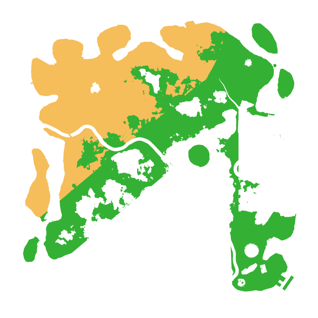 Biome Rust Map: Procedural Map, Size: 4000, Seed: 19920921