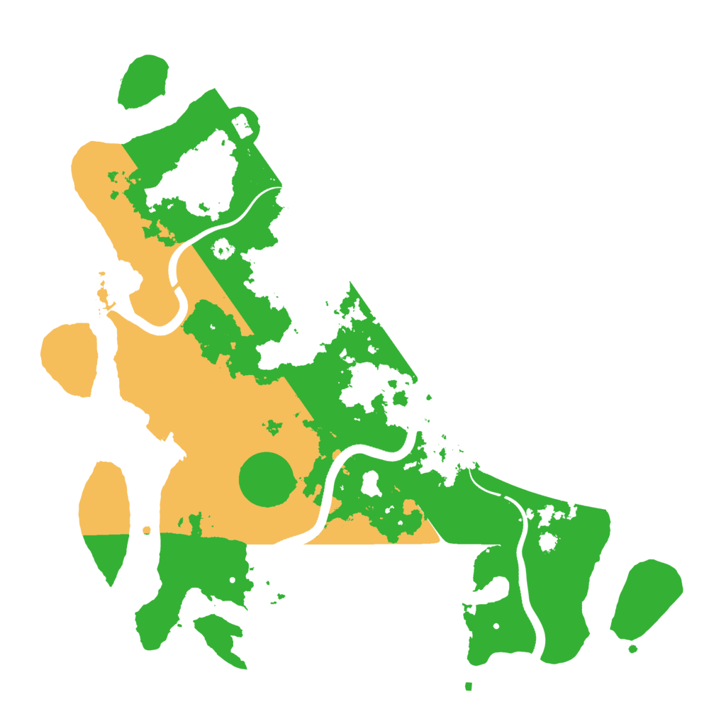 Biome Rust Map: Procedural Map, Size: 3500, Seed: 422232532