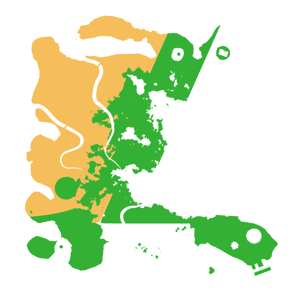 Biome Rust Map: Procedural Map, Size: 3500, Seed: 276010580