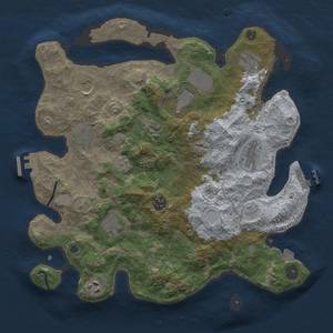 Thumbnail Rust Map: Procedural Map, Size: 3500, Seed: 276010580, 18 Monuments