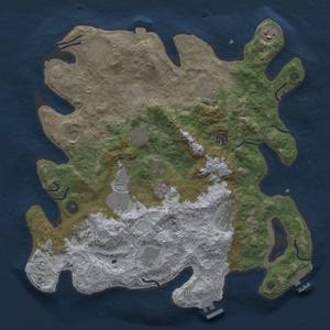 Thumbnail Rust Map: Procedural Map, Size: 3800, Seed: 2056837413, 19 Monuments