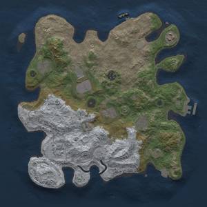 Thumbnail Rust Map: Procedural Map, Size: 3500, Seed: 515255564, 15 Monuments