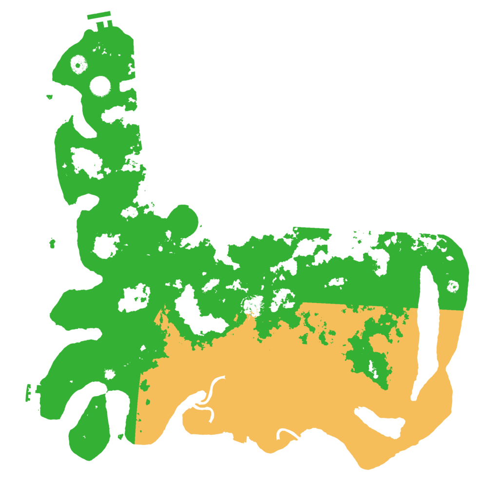 Biome Rust Map: Procedural Map, Size: 4300, Seed: 5000007