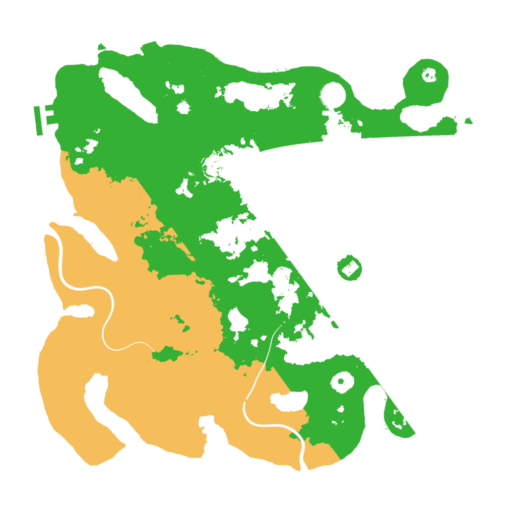 Biome Rust Map: Procedural Map, Size: 3500, Seed: 5769960