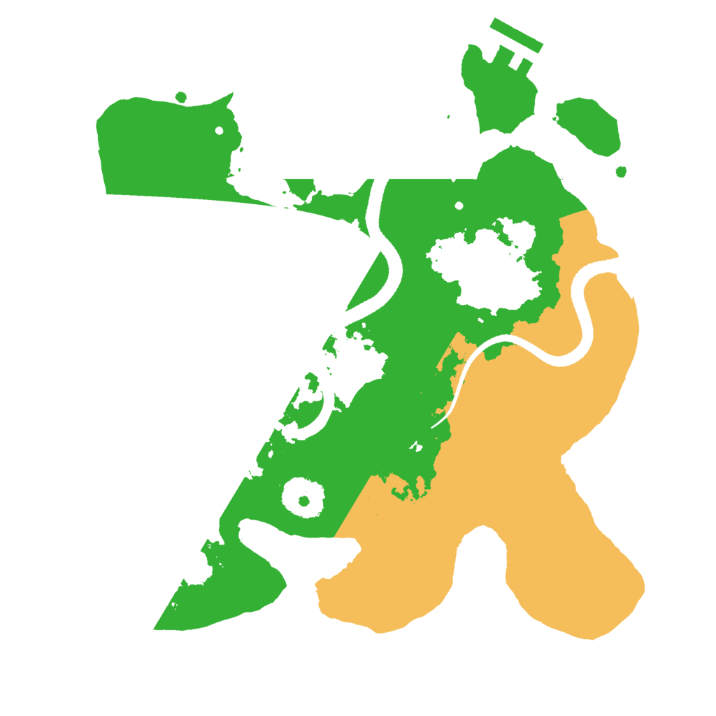 Biome Rust Map: Procedural Map, Size: 2600, Seed: 1739086248