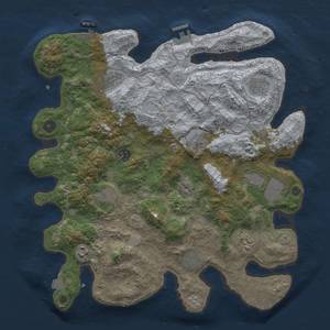 Thumbnail Rust Map: Procedural Map, Size: 4000, Seed: 476922876, 18 Monuments