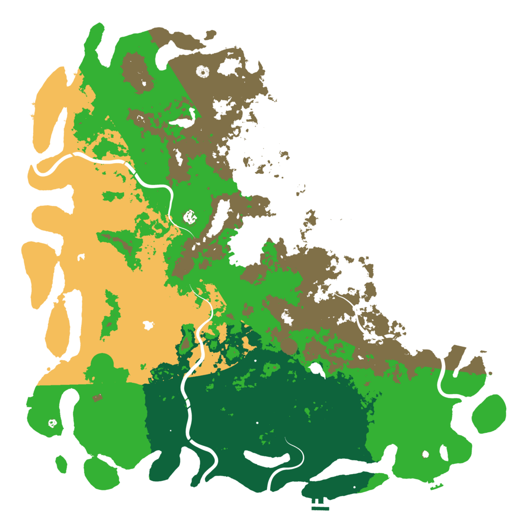 Biome Rust Map: Procedural Map, Size: 6000, Seed: 1860529969