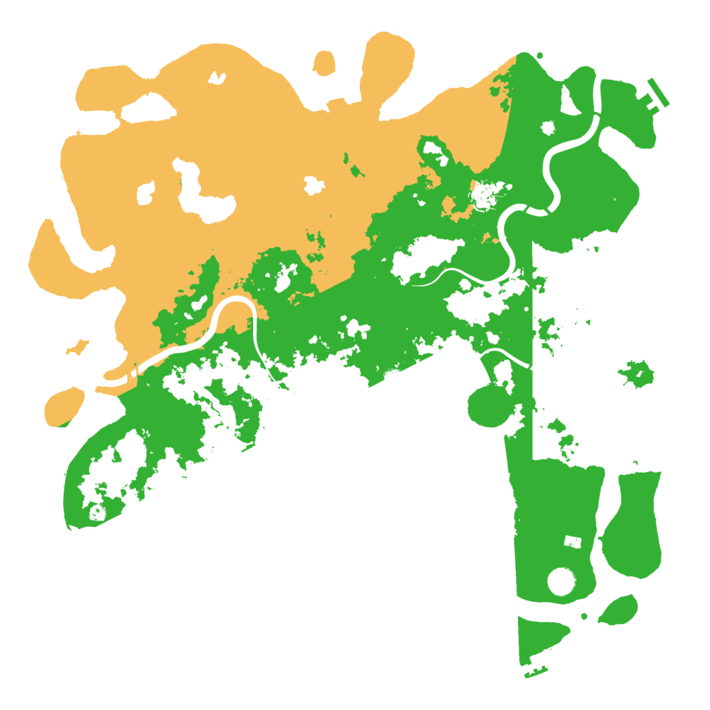 Biome Rust Map: Procedural Map, Size: 4500, Seed: 45345