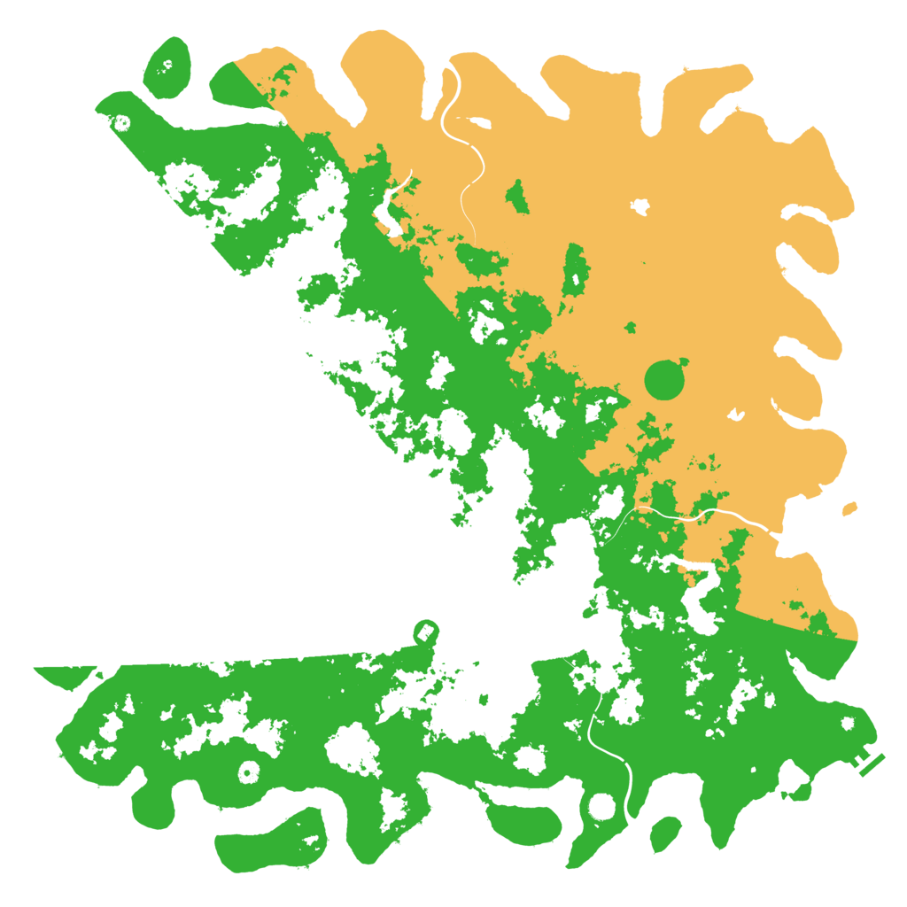 Biome Rust Map: Procedural Map, Size: 6000, Seed: 1801811709