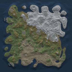 Thumbnail Rust Map: Procedural Map, Size: 4500, Seed: 5768574, 19 Monuments