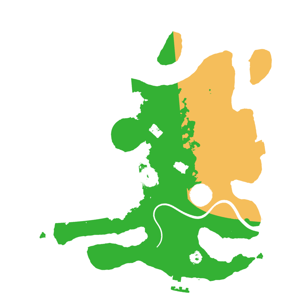Biome Rust Map: Procedural Map, Size: 2500, Seed: 618682457