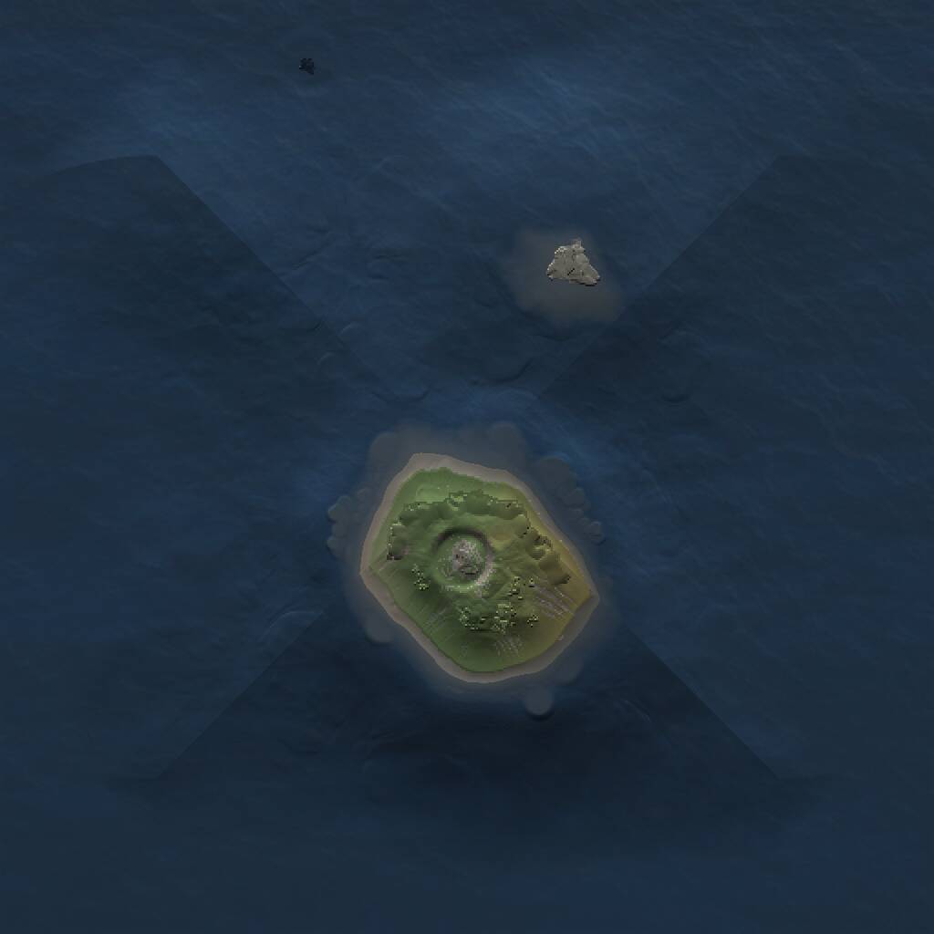 Rust Map: Procedural Map, Size: 1000, Seed: 851083497, 1 Monuments