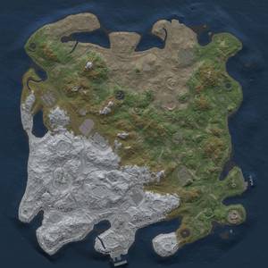 Thumbnail Rust Map: Procedural Map, Size: 4300, Seed: 1995415509, 18 Monuments