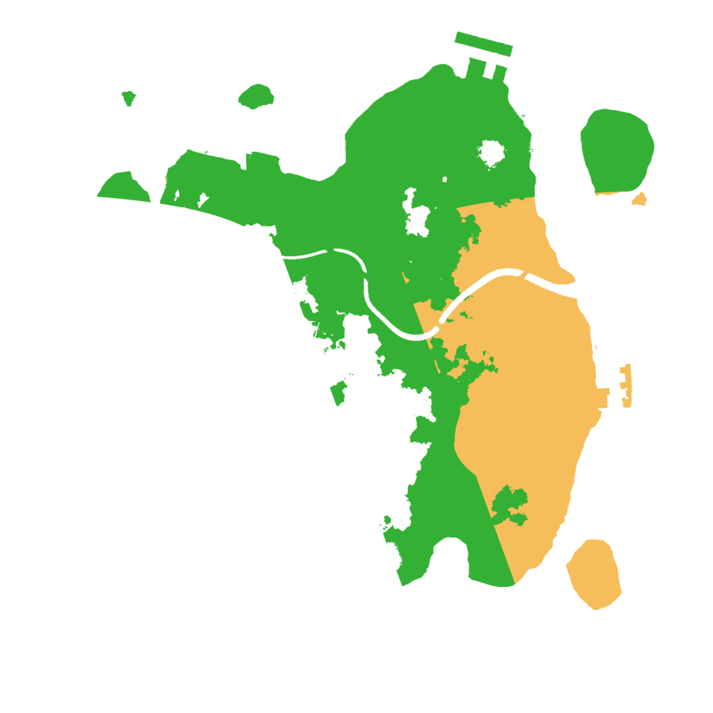 Biome Rust Map: Procedural Map, Size: 2500, Seed: 25412423