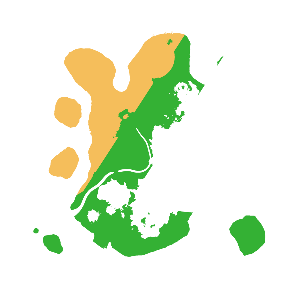 Biome Rust Map: Procedural Map, Size: 2200, Seed: 1885741884