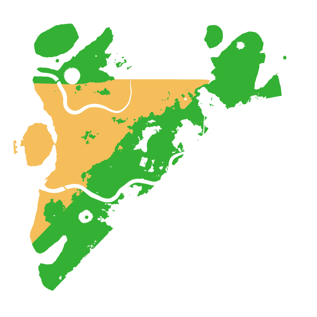 Biome Rust Map: Procedural Map, Size: 3600, Seed: 632536982