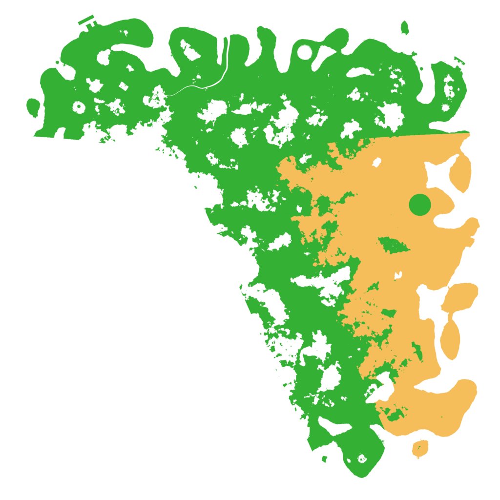 Biome Rust Map: Procedural Map, Size: 6000, Seed: 138071600