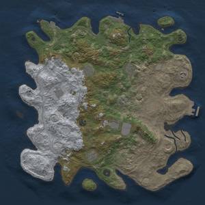 Thumbnail Rust Map: Procedural Map, Size: 4250, Seed: 1393786285, 19 Monuments