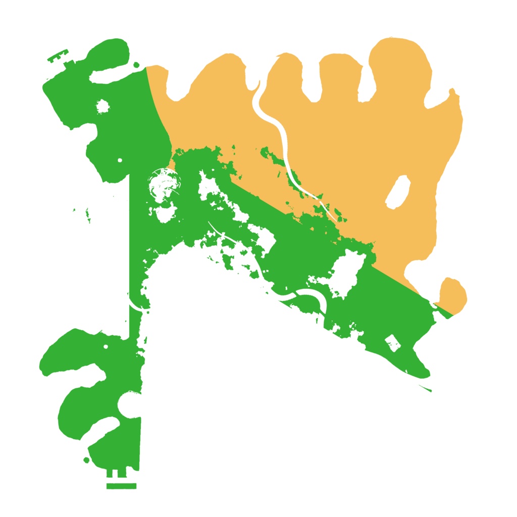 Biome Rust Map: Procedural Map, Size: 3500, Seed: 2547458
