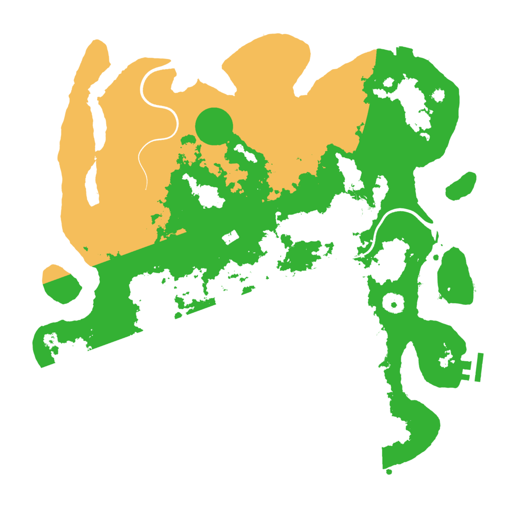 Biome Rust Map: Procedural Map, Size: 3650, Seed: 739932162