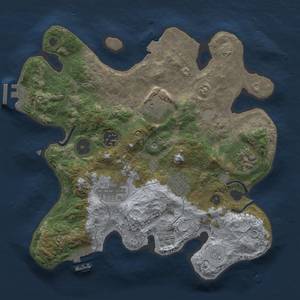 Thumbnail Rust Map: Procedural Map, Size: 3000, Seed: 829075379, 14 Monuments