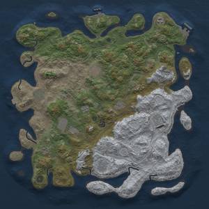 Thumbnail Rust Map: Procedural Map, Size: 4500, Seed: 1623670703, 18 Monuments