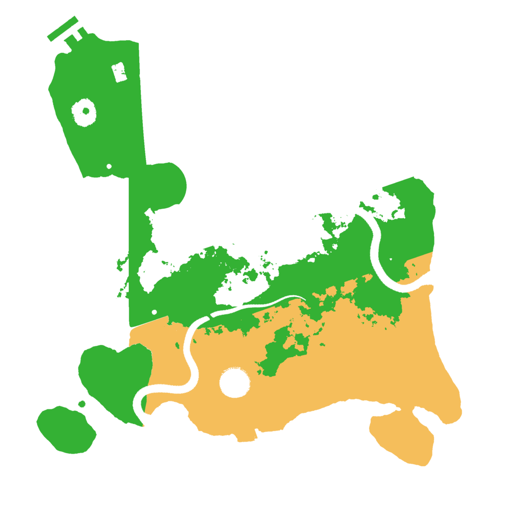 Biome Rust Map: Procedural Map, Size: 3000, Seed: 1331221234