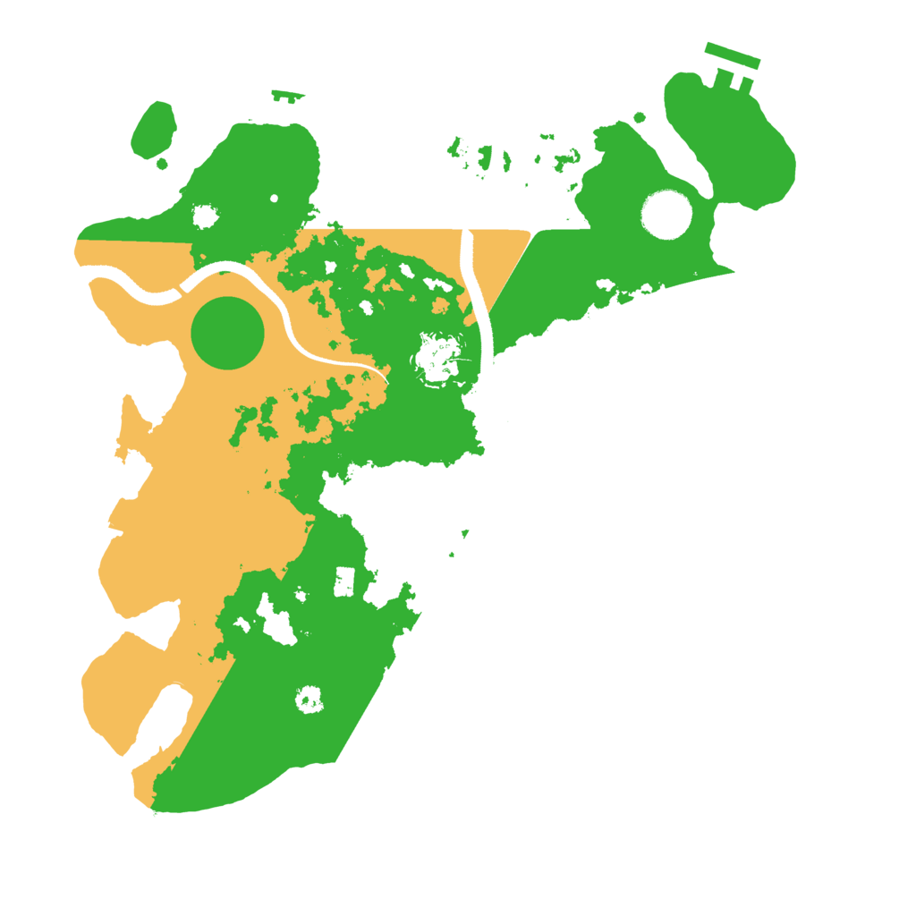 Biome Rust Map: Procedural Map, Size: 3300, Seed: 9894627
