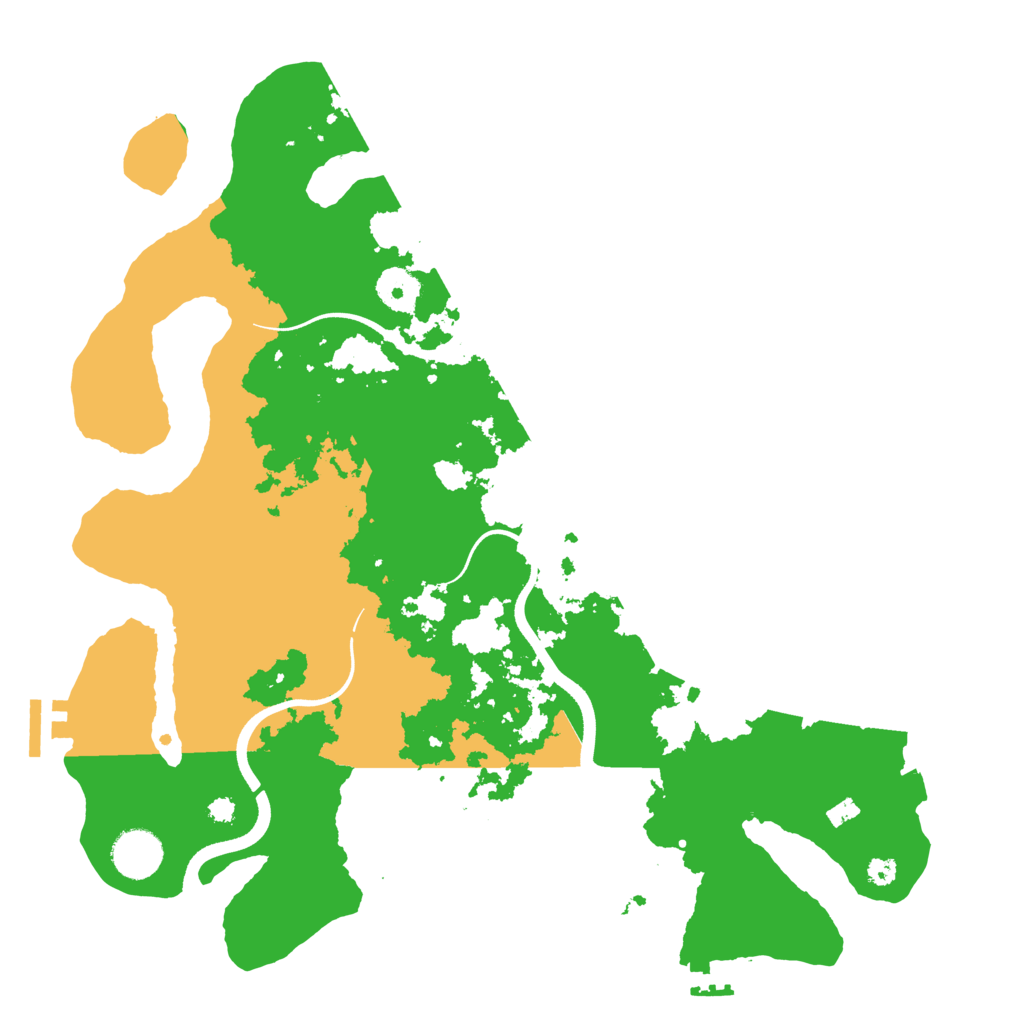 Biome Rust Map: Procedural Map, Size: 3600, Seed: 35811009
