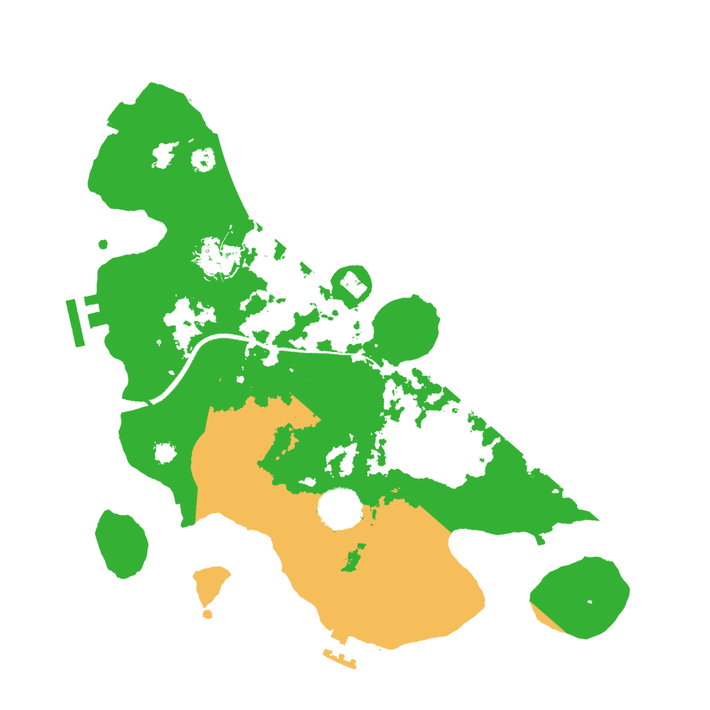 Biome Rust Map: Procedural Map, Size: 3000, Seed: 4521637