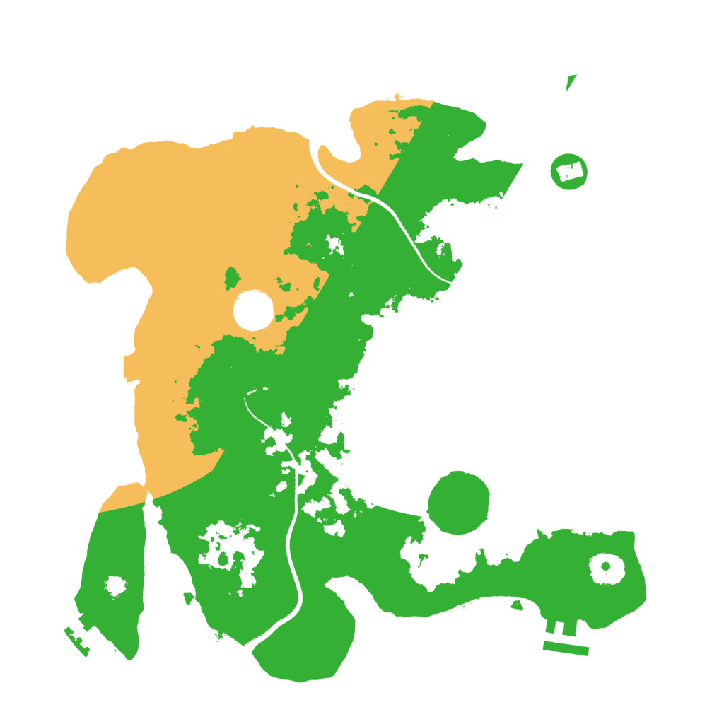 Biome Rust Map: Procedural Map, Size: 3200, Seed: 154861923